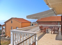 Large balcony with sea view